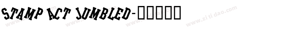 Stamp Act Jumbled字体转换